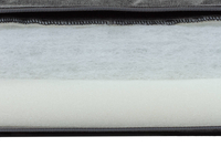 Legowisko materac dla psa Welsti ciemny szary gładki kość M 70x50 antypoślizgowy