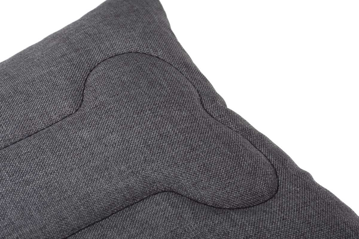 Poduszka dla psa EcoHomeGarden ciemna szara piesek z kością kodura 30x30