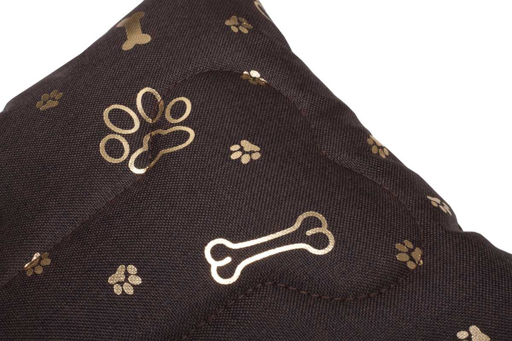 Poduszka dla psa EcoHomeGarden ciemna szara piesek z kością kodura 30x30