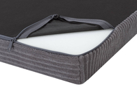 Legowisko materac dla psa Welsti ciemny szary gładki kość M 70x50 wigofil