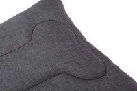 Poduszka dla psa EcoHomeGarden ciemna szara piesek z kością kodura 30x30