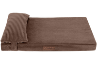 Legowisko materac dla psa Welsti ciemny szary gładki kość M 70x50 wigofil