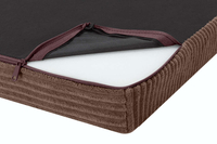 Legowisko materac dla psa Welsti ciemny szary gładki kość M 70x50 wigofil