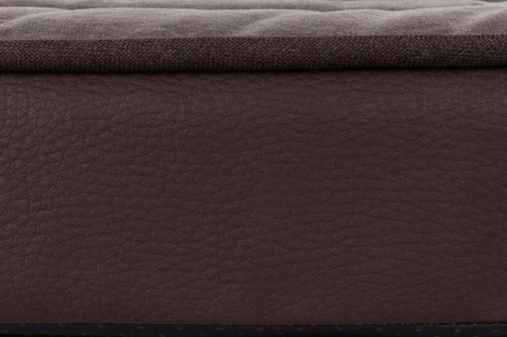 Legowisko materac dla psa Welsti ciemny szary srebrne kości i łapki XL 130x90 antypoślizgowy