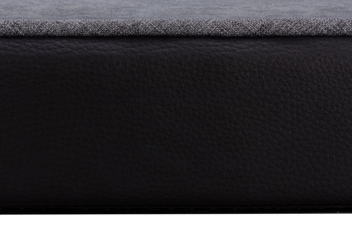 Legowisko materac dla psa Welsti ciemny szary srebrne kości i łapki L 100x70 antypoślizgowy