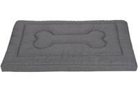 Legowisko materac dla psa Welsti ciemny szary gładki kość L 100x70 antypoślizgowy