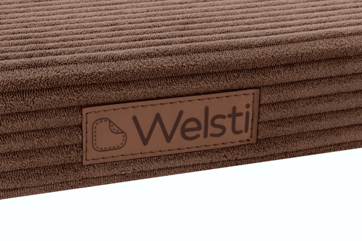 Legowisko materac dla psa Welsti ciemny szary gładki kość M 70x50 wigofil