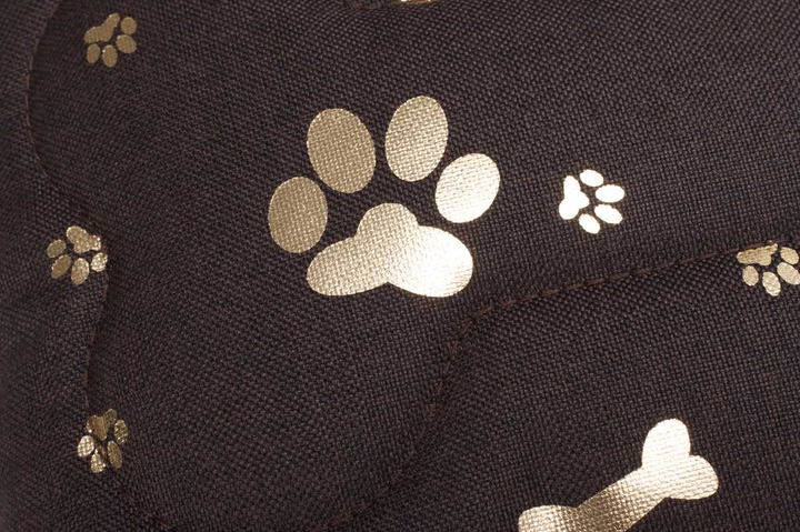 Poduszka dla psa EcoHomeGarden ciemna szara piesek z kością kodura 30x30