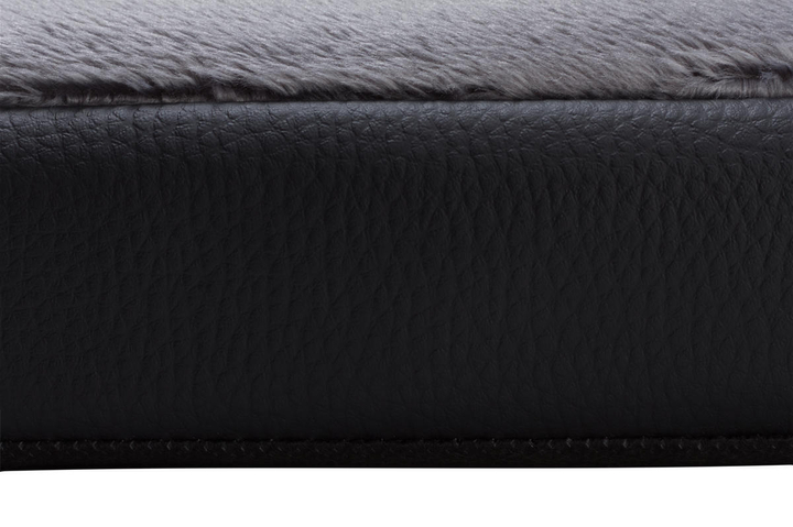 Legowisko materac dla psa Welsti ciemny szary srebrne kości i łapki L 100x70 antypoślizgowy