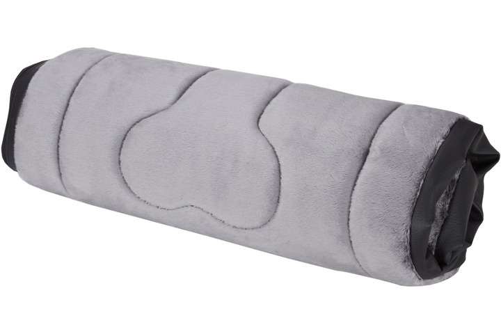 Legowisko materac dla psa Welsti ciemny szary srebrne kości i łapki XL 130x90 antypoślizgowy