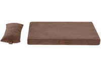 Legowisko materac dla psa Welsti ciemny szary gładki kość M 70x50 wigofil