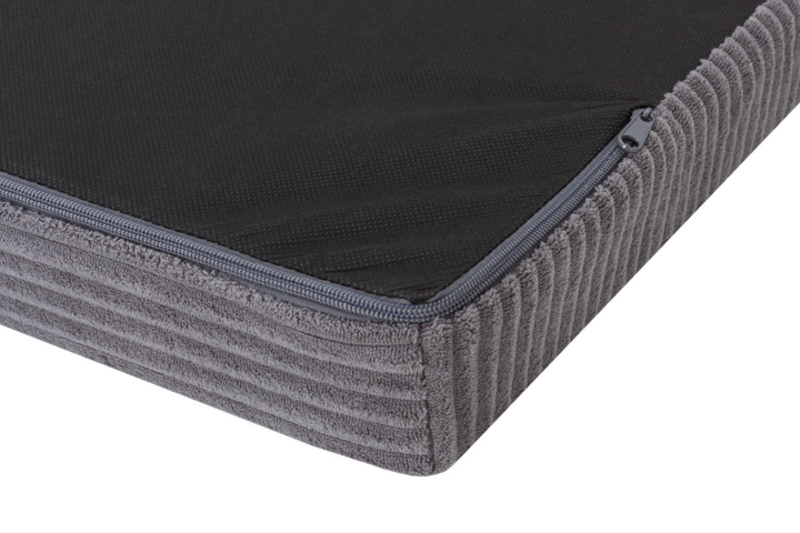 Legowisko materac dla psa Welsti ciemny szary gładki kość M 70x50 wigofil