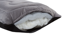 Legowisko poducha dla psa Welsti szara futerko kość M 70x50 antypoślizgowa