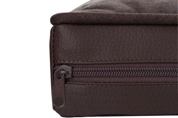 Legowisko materac dla psa Welsti ciemny szary srebrne kości i łapki XL 130x90 antypoślizgowy