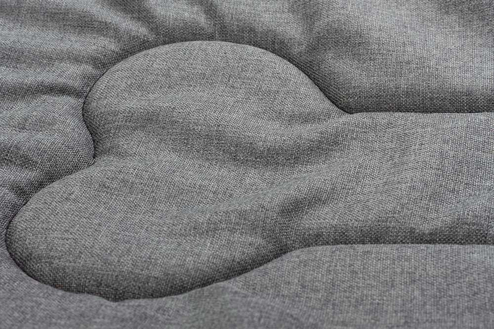 Legowisko materac dla psa Welsti ciemny szary gładki kość L 100x70 wigofil