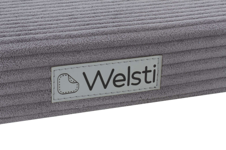 Legowisko materac dla psa Welsti ciemny szary gładki kość M 70x50 wigofil