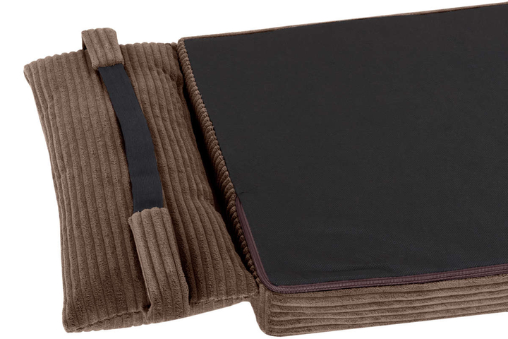 Legowisko materac dla psa Welsti ciemny szary gładki kość M 70x50 wigofil