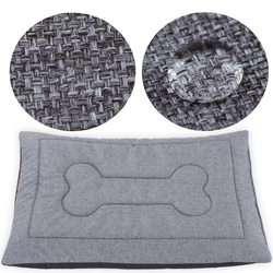 Legowisko mata dla psa Welsti szary melanż len kość XL 130x90 wigofil