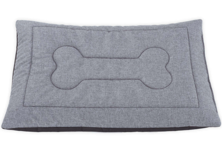 Legowisko mata dla psa Welsti szary melanż len kość L 100x70 antypoślizgowa