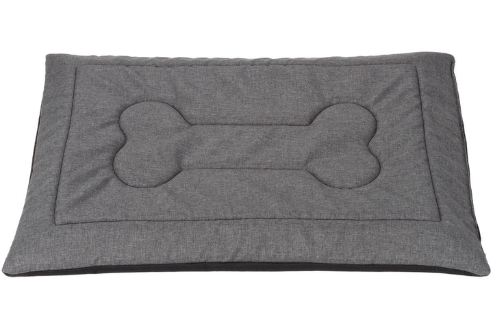 Legowisko poducha dla psa Welsti ciemny szary gładki L 100x70 antypoślizgowa