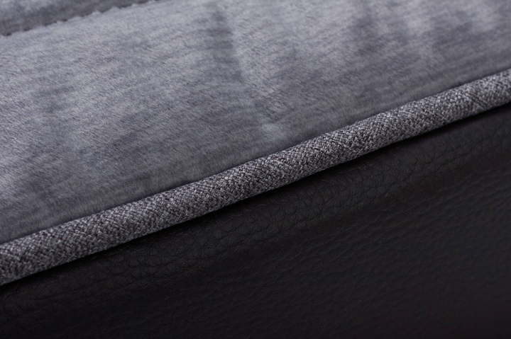 Legowisko materac dla psa Welsti ciemny szary srebrne kości i łapki XL 130x90 antypoślizgowy